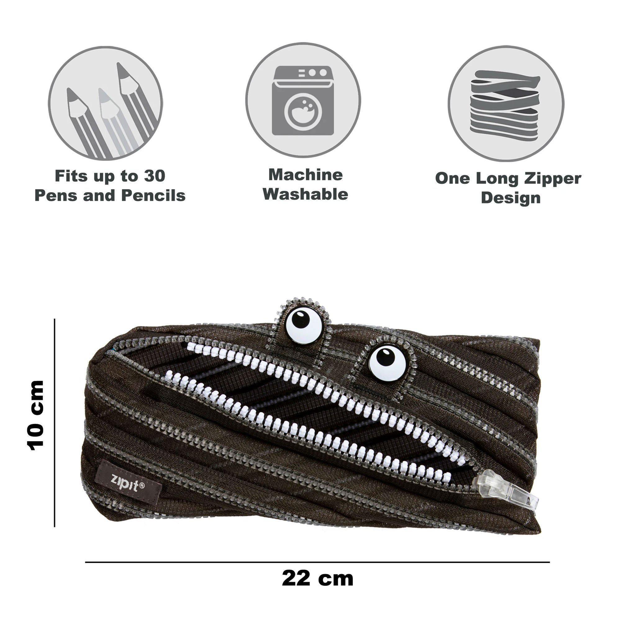 Pencil Case - Mesh Monster Black - KLOSH