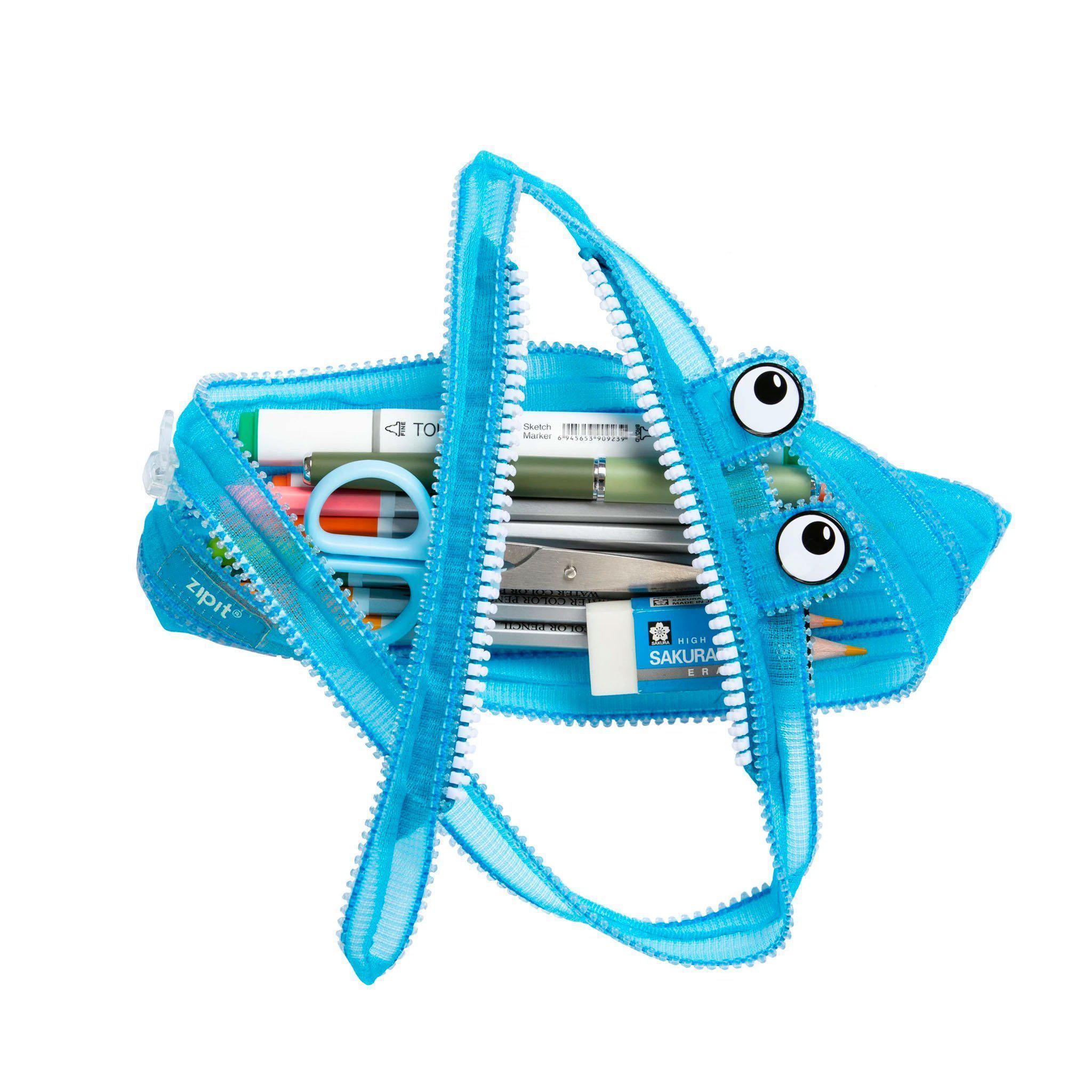 Pencil Case - Mesh Monster Blue - KLOSH