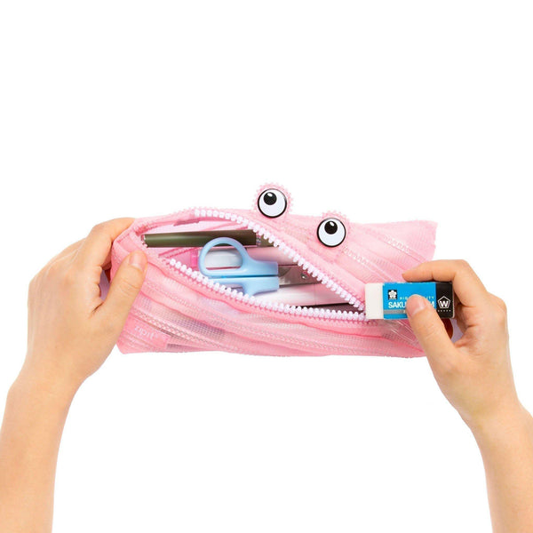 Pencil Case - Mesh Monster Pink - KLOSH