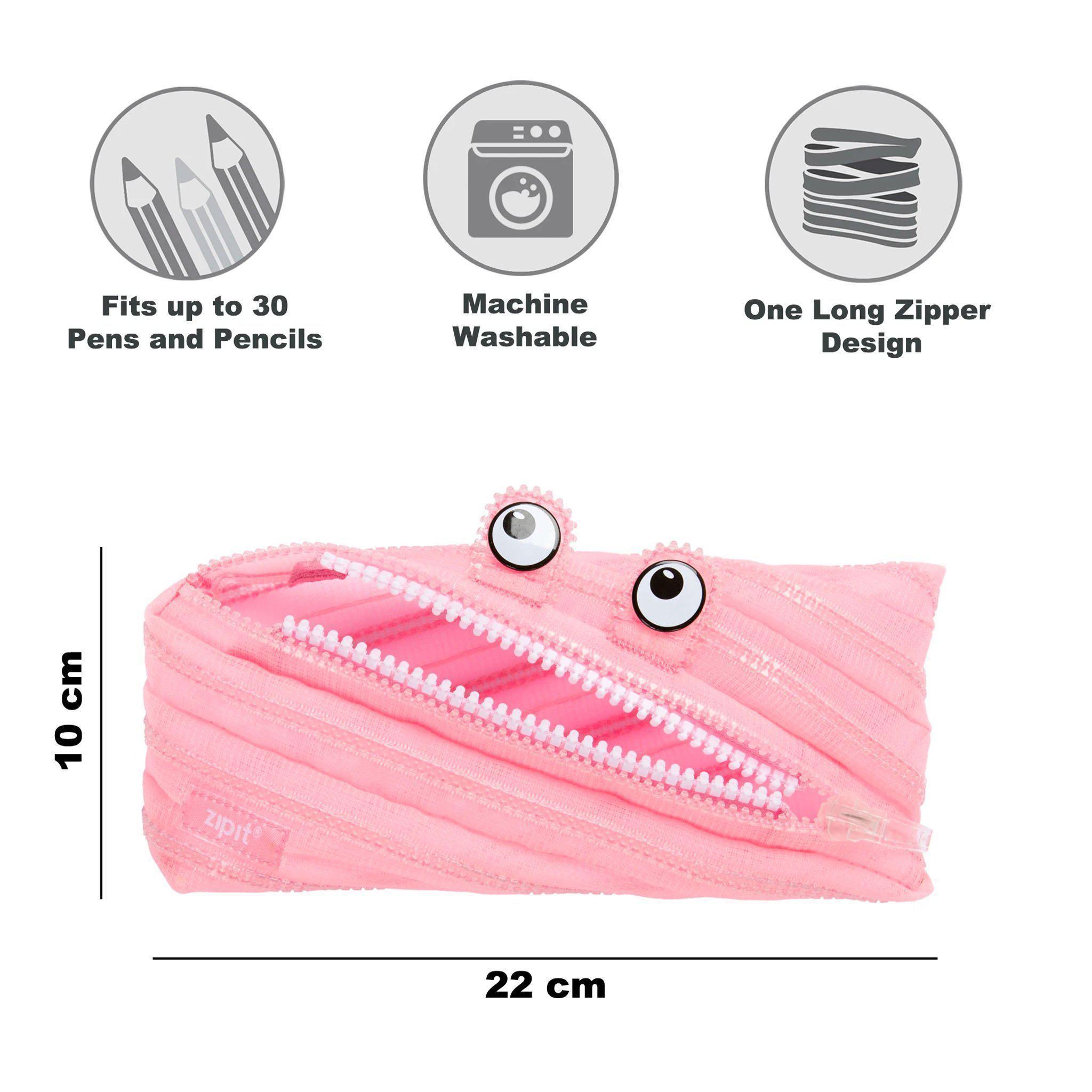 Pencil Case - Mesh Monster Pink - KLOSH