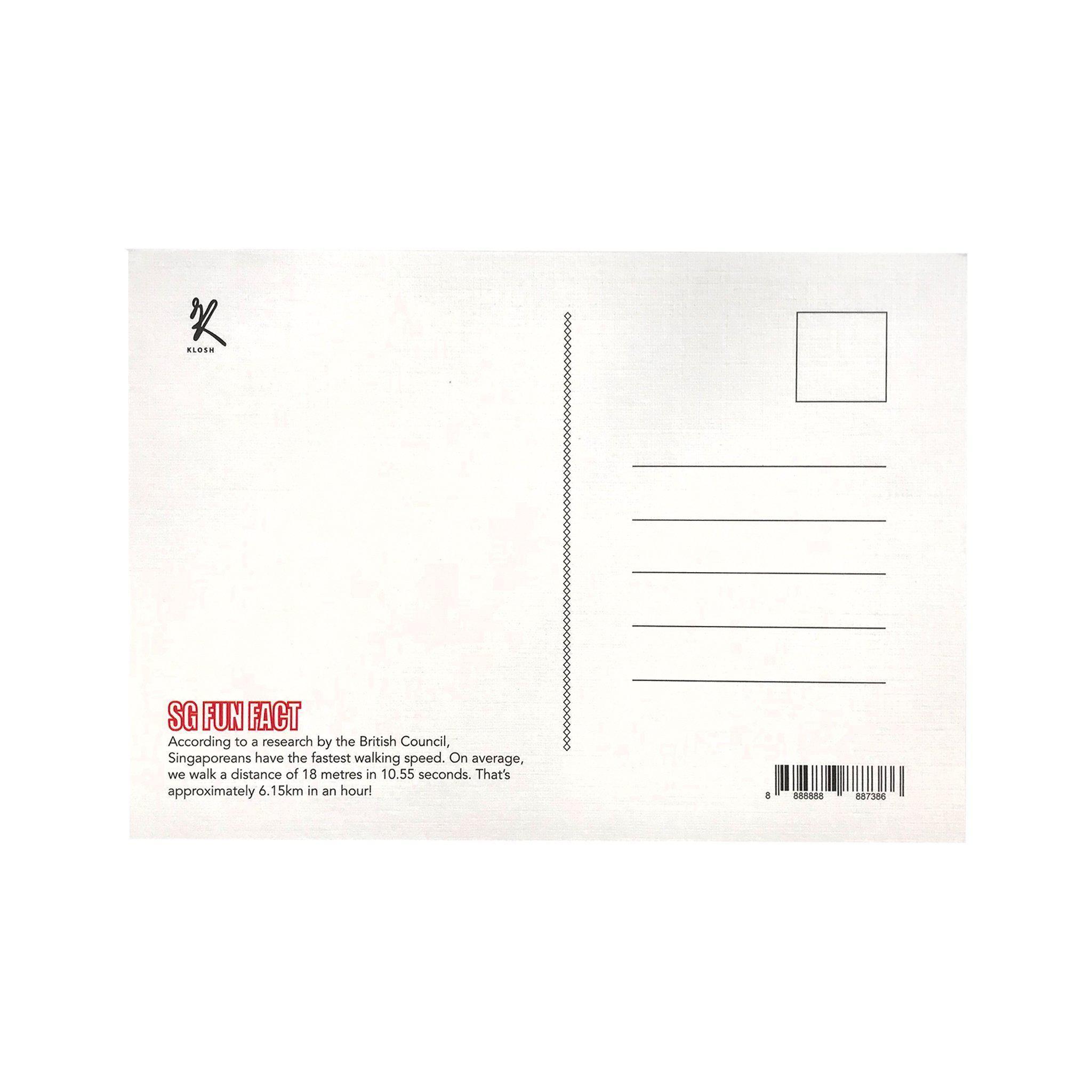 Postcard - Singapore Memories Retro Orange - KLOSH