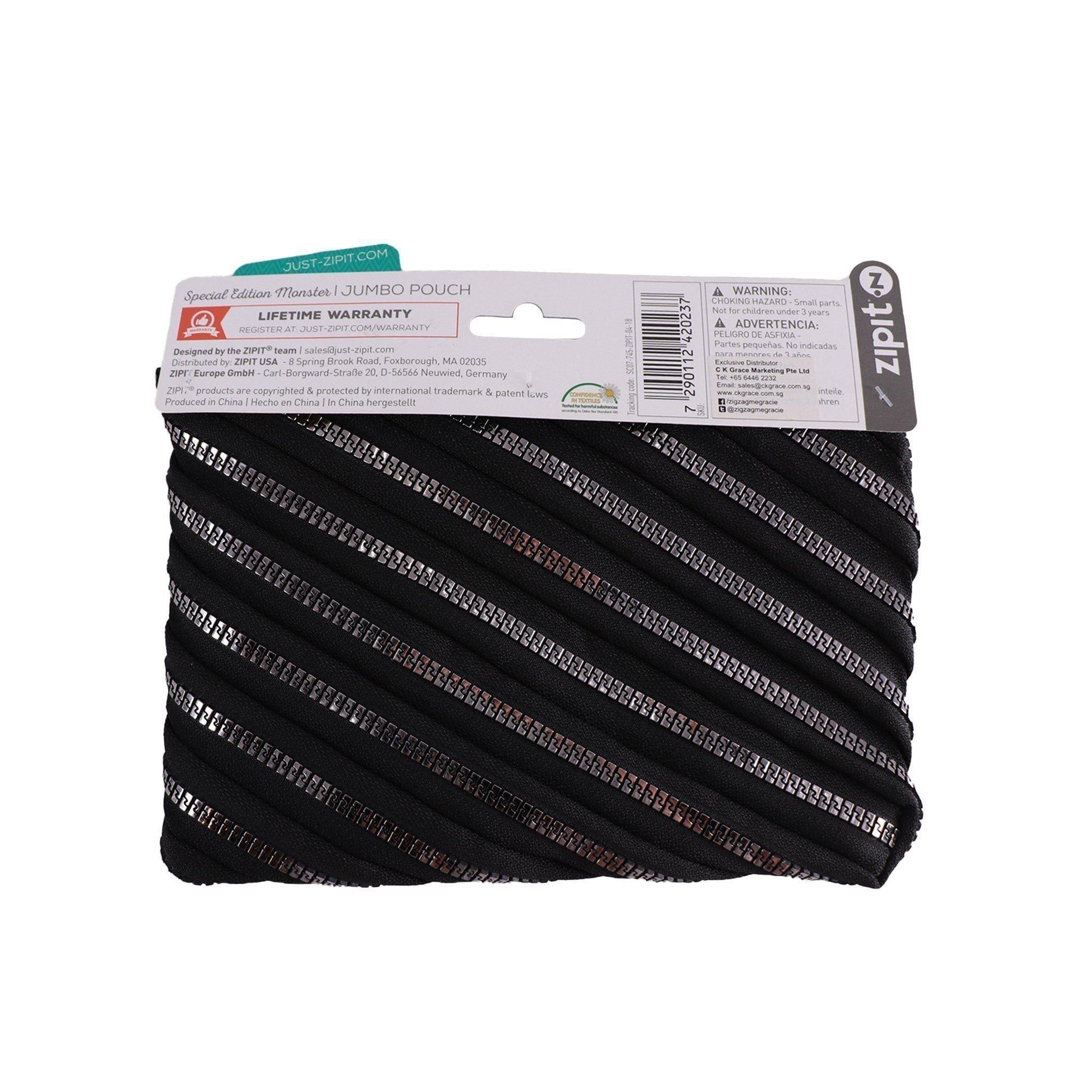 Pouches - Monster Jumbo Black & Silver - KLOSH