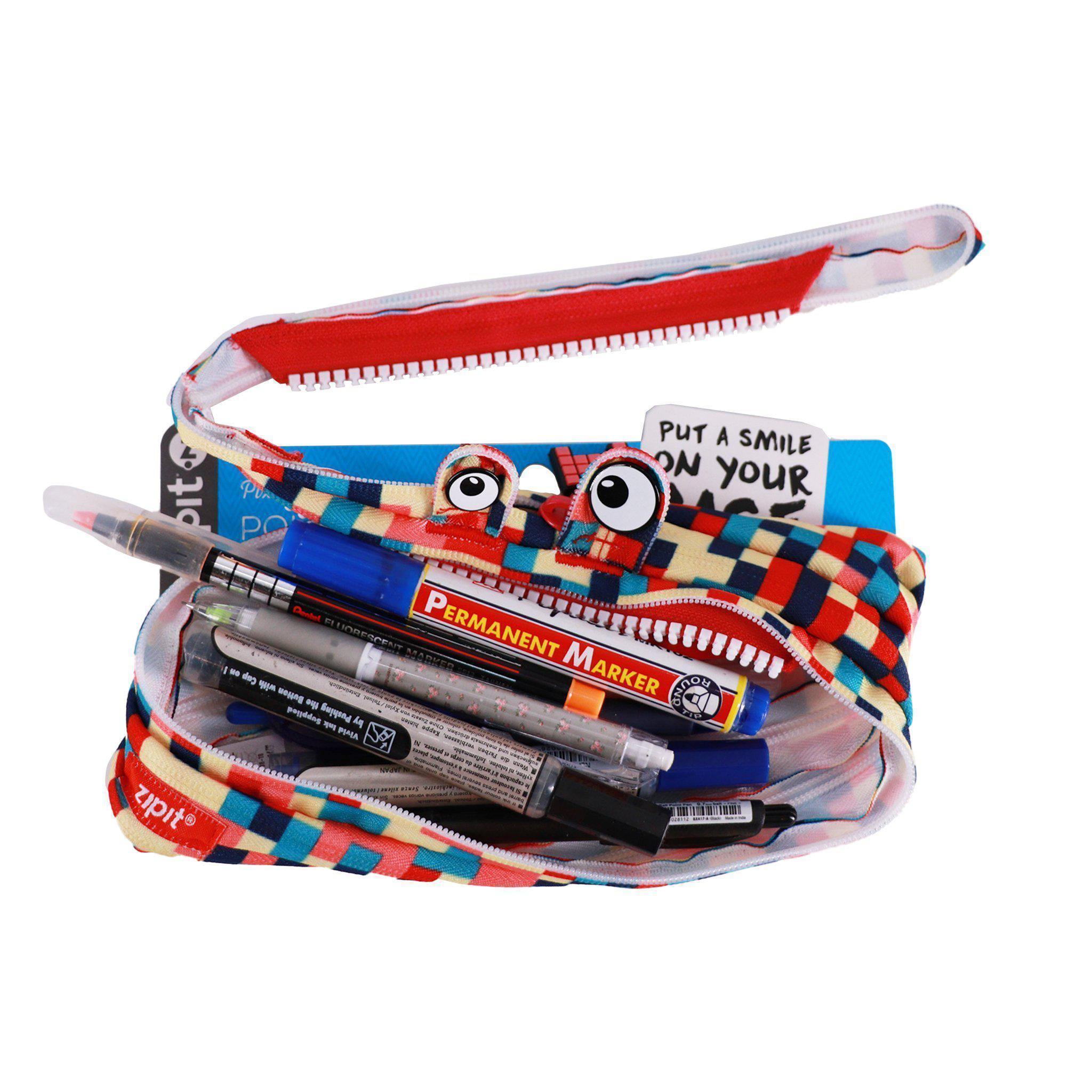 Pouches - Pixel Monster Blue & Red - KLOSH