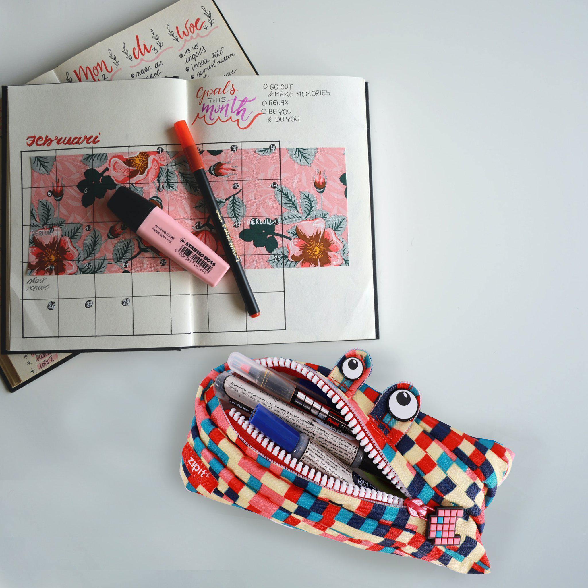 Pouches - Pixel Monster Blue & Red - KLOSH