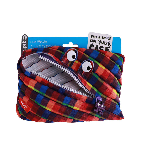 Pouches - Pixel Monster Jumbo Purple - KLOSH