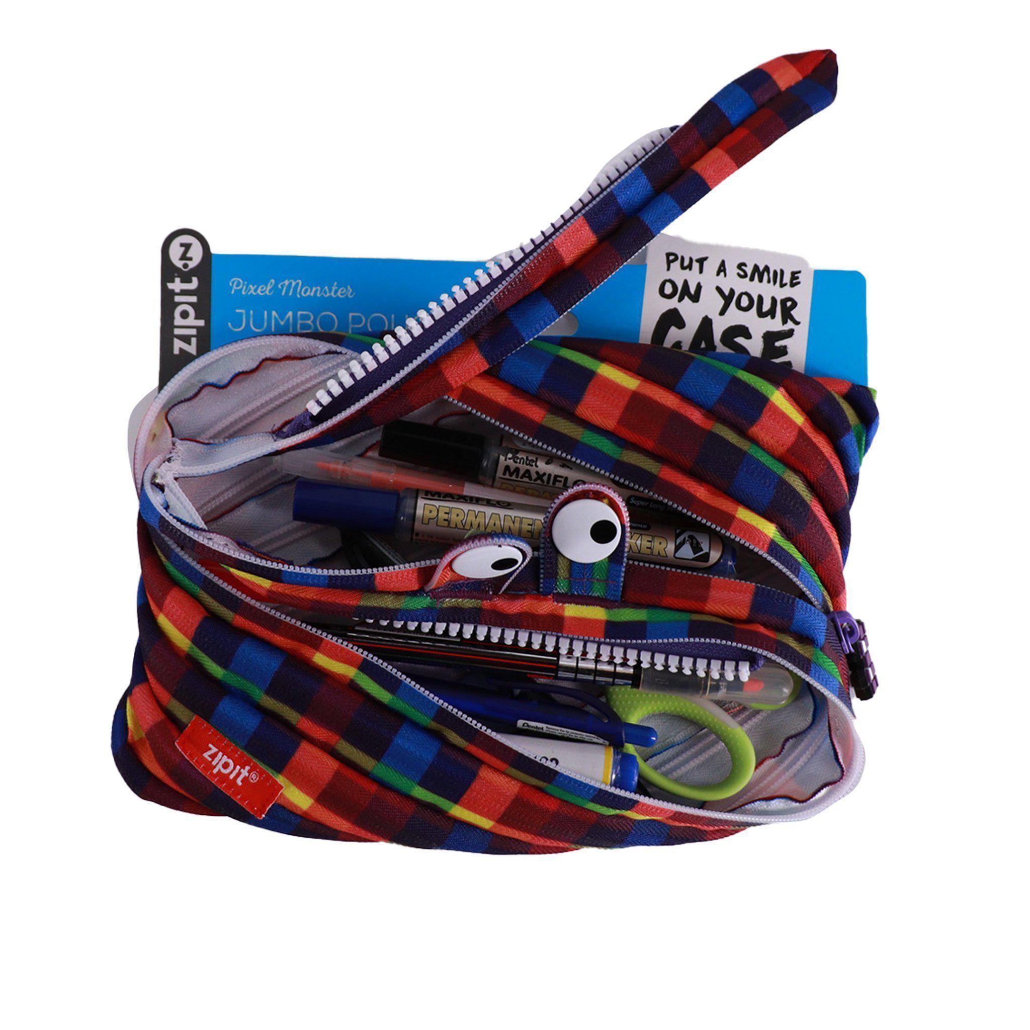 Pouches - Pixel Monster Jumbo Purple - KLOSH