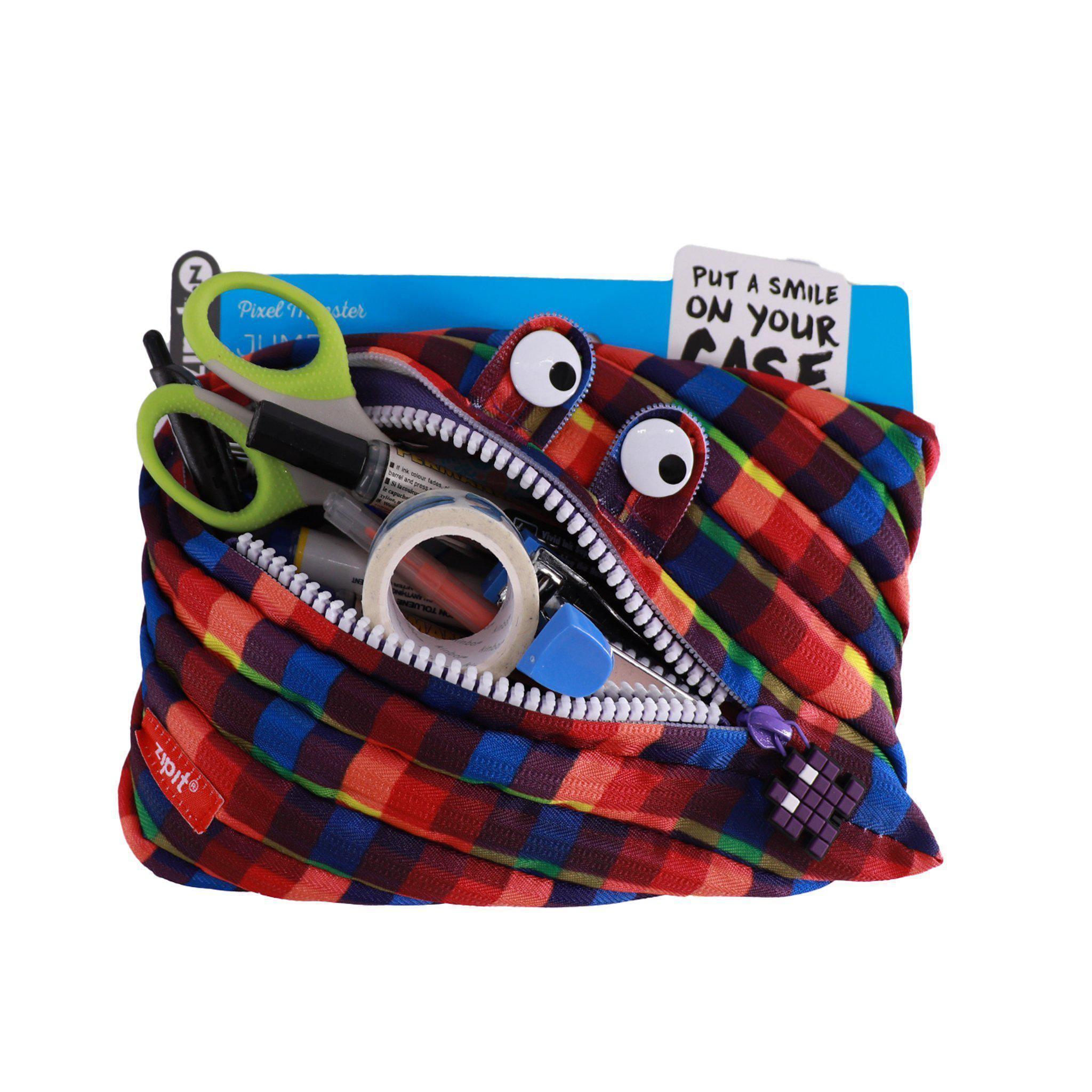 Pouches - Pixel Monster Jumbo Purple - KLOSH