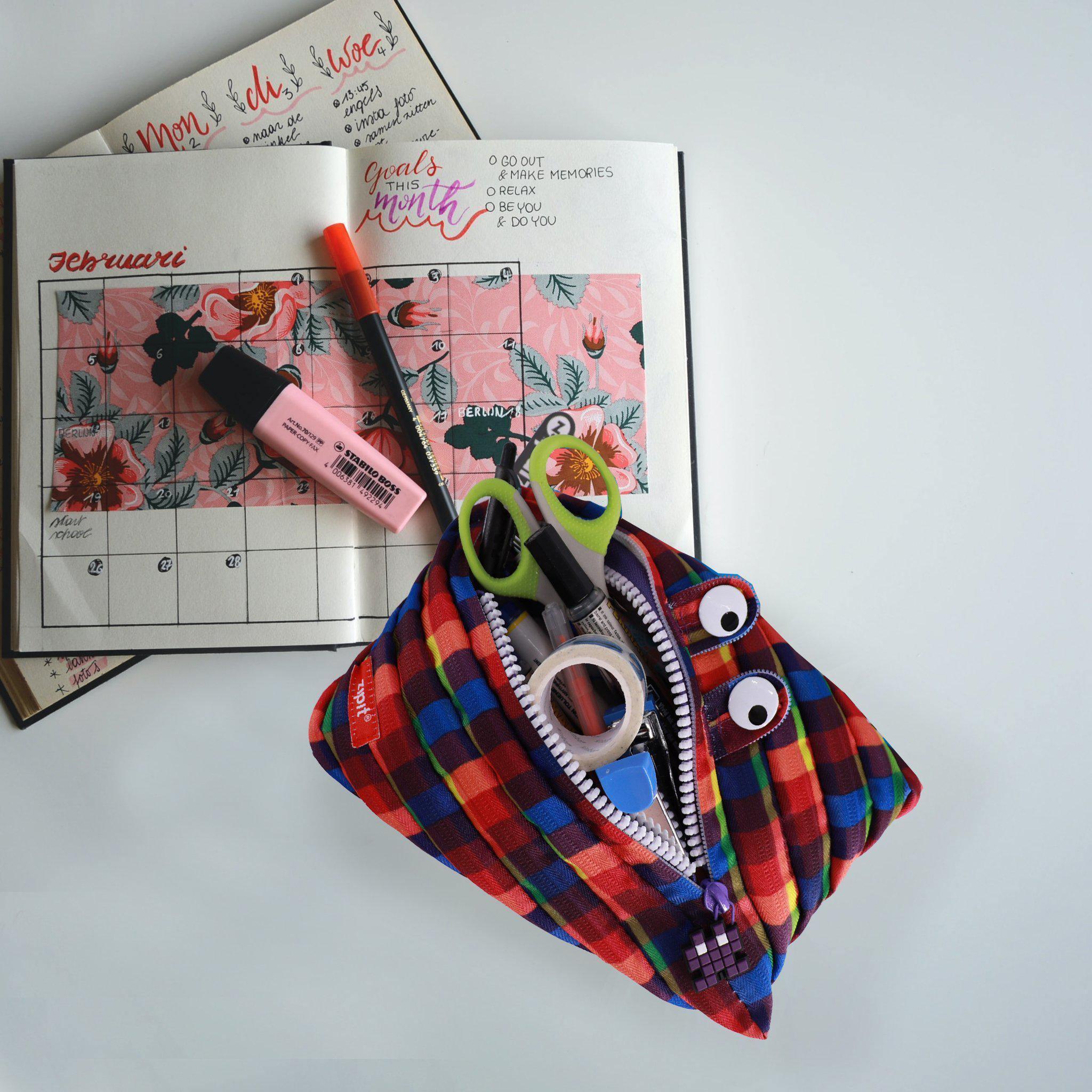 Pouches - Pixel Monster Jumbo Purple - KLOSH