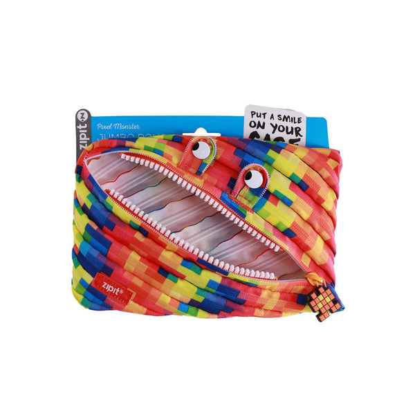 Pouches - Pixel Monster Jumbo Yellow - KLOSH