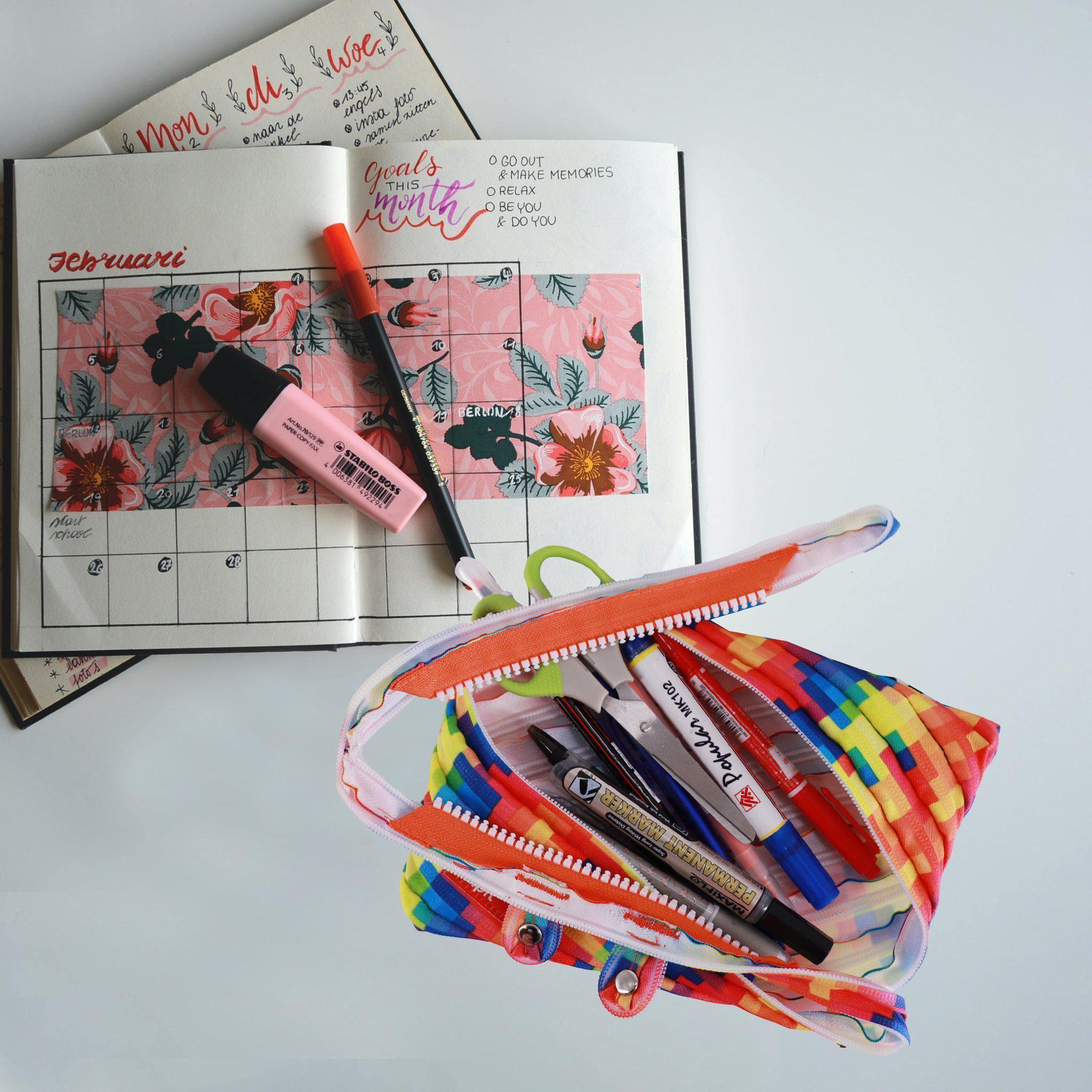 Pouches - Pixel Monster Jumbo Yellow - KLOSH