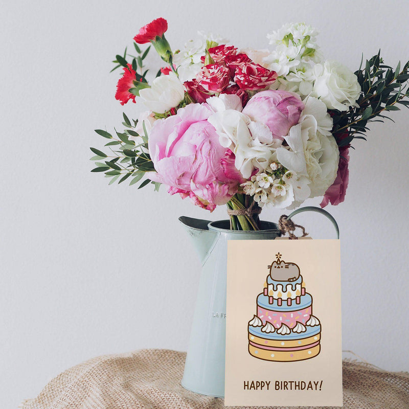 Pusheen - Birthday with Giant Cake Card - KLOSH
