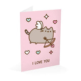 Pusheen - I Love You Flying Cupid Card - KLOSH