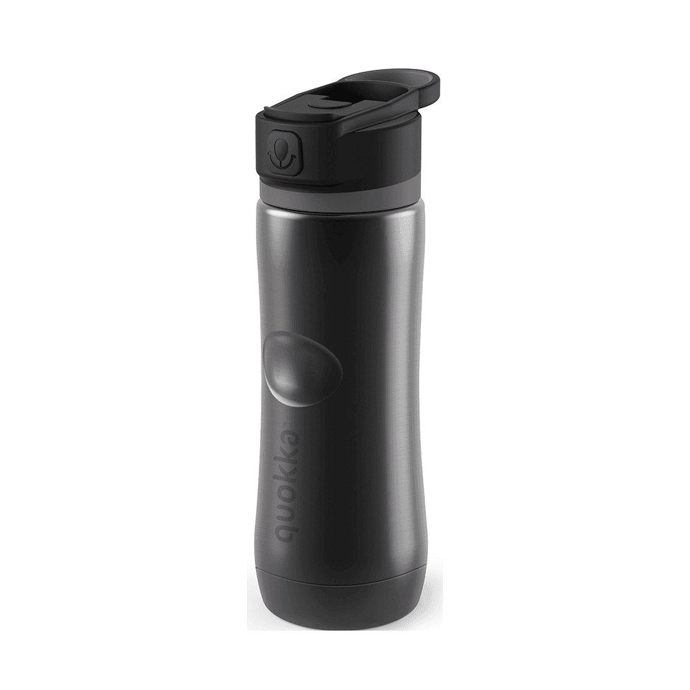 Quokka Stainless Steel Bottle - Spring Ebony 600 Ml - KLOSH