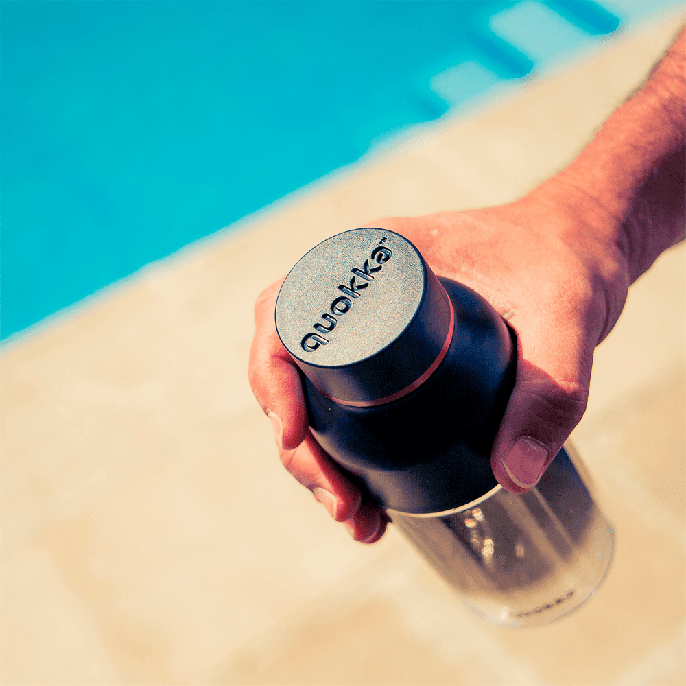 Quokka Tritan Bottle - Ice Geo Black 840 Ml - KLOSH