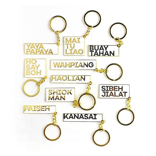 Singlish Keychain - Shiok Man - KLOSH