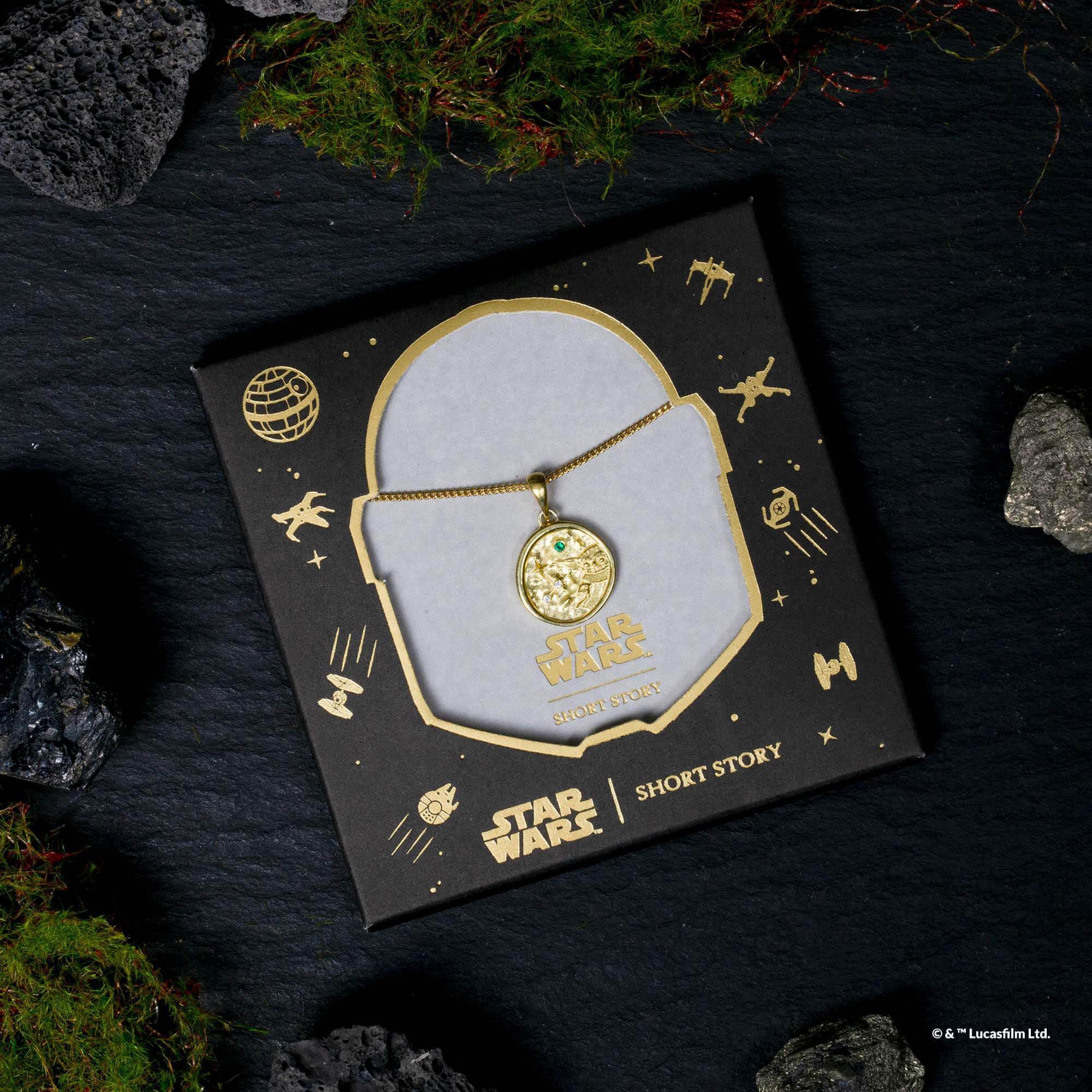 Star Wars™ Necklace - Medallion Grogu™ Gold - KLOSH