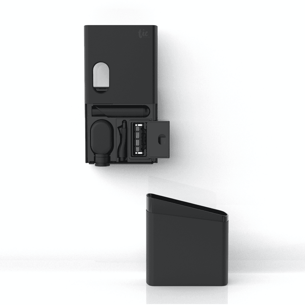 Tic Oral Care & Razor Kit - Matte Black - KLOSH