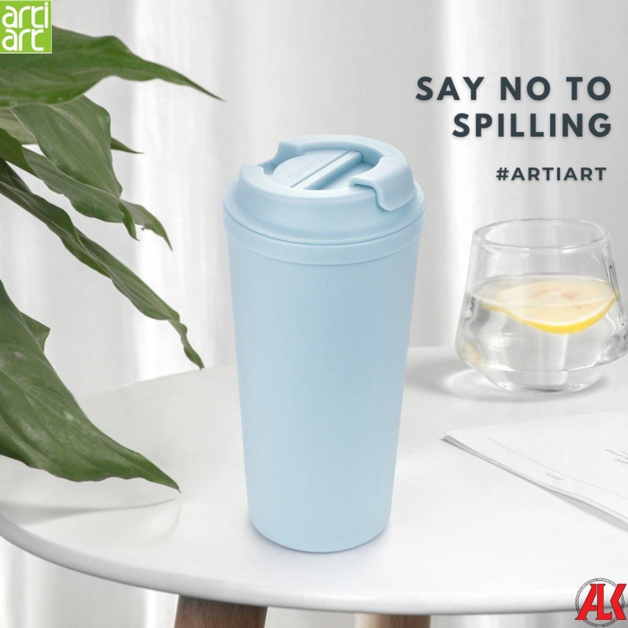 Tumbler - Artiart Suction Idea Café Plus Blue Cloud - KLOSH