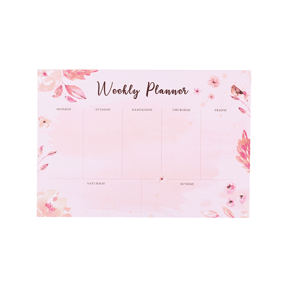 Weekly Planner Tear Off Pad – Sakura - KLOSH