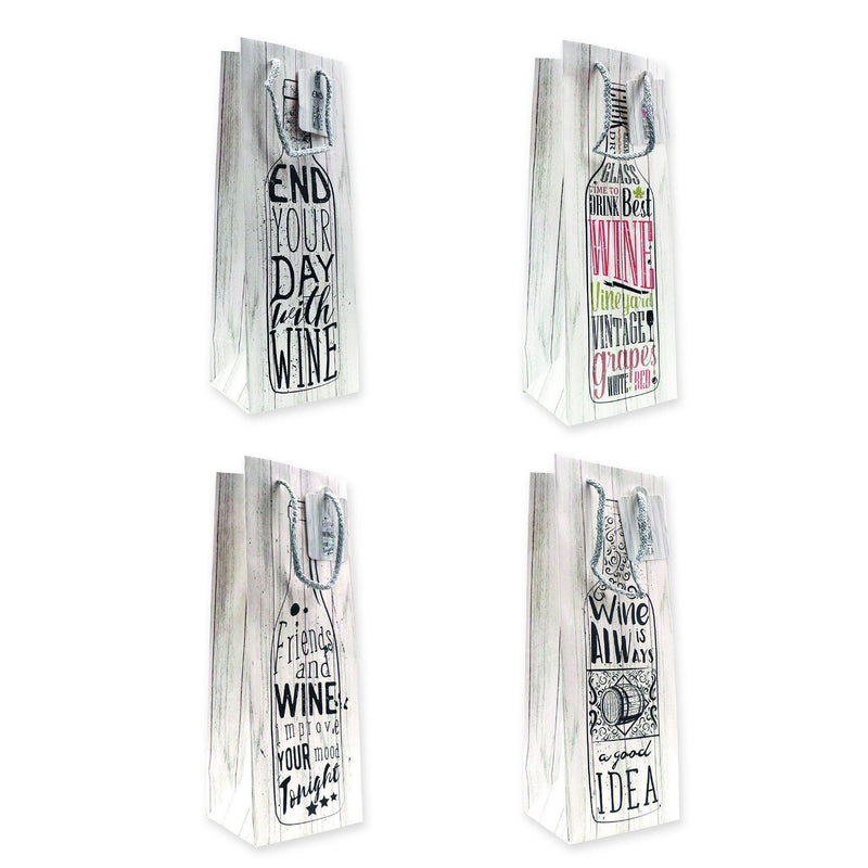 Wine Bag - 4 Assorted Designs - KLOSH