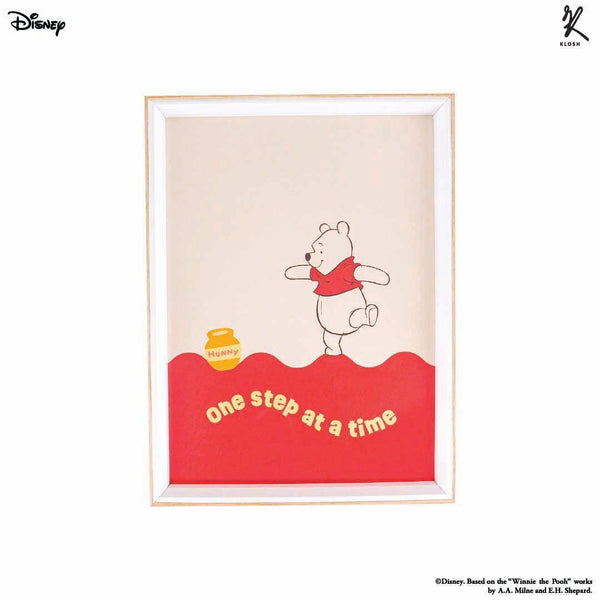 Winnie the Pooh - One Step at a Time Rectangle Canvas Frame - KLOSH