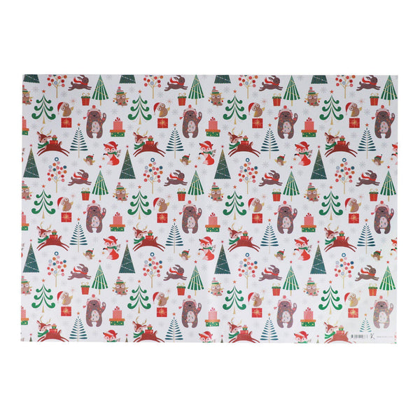 Wrapping Paper - Christmas Bear Glitter - KLOSH
