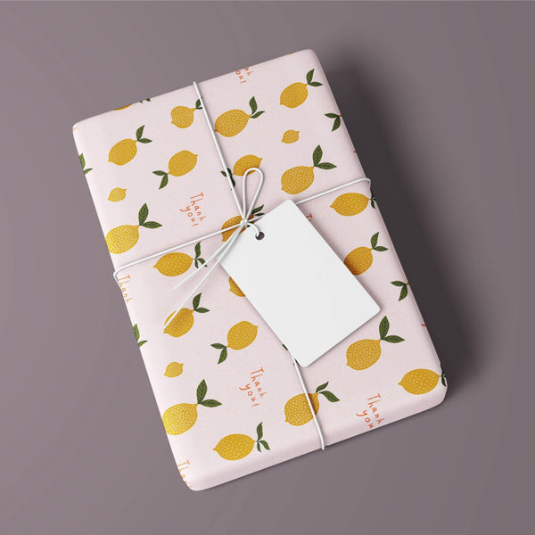 Wrapping Paper - Thank You Lemon - KLOSH