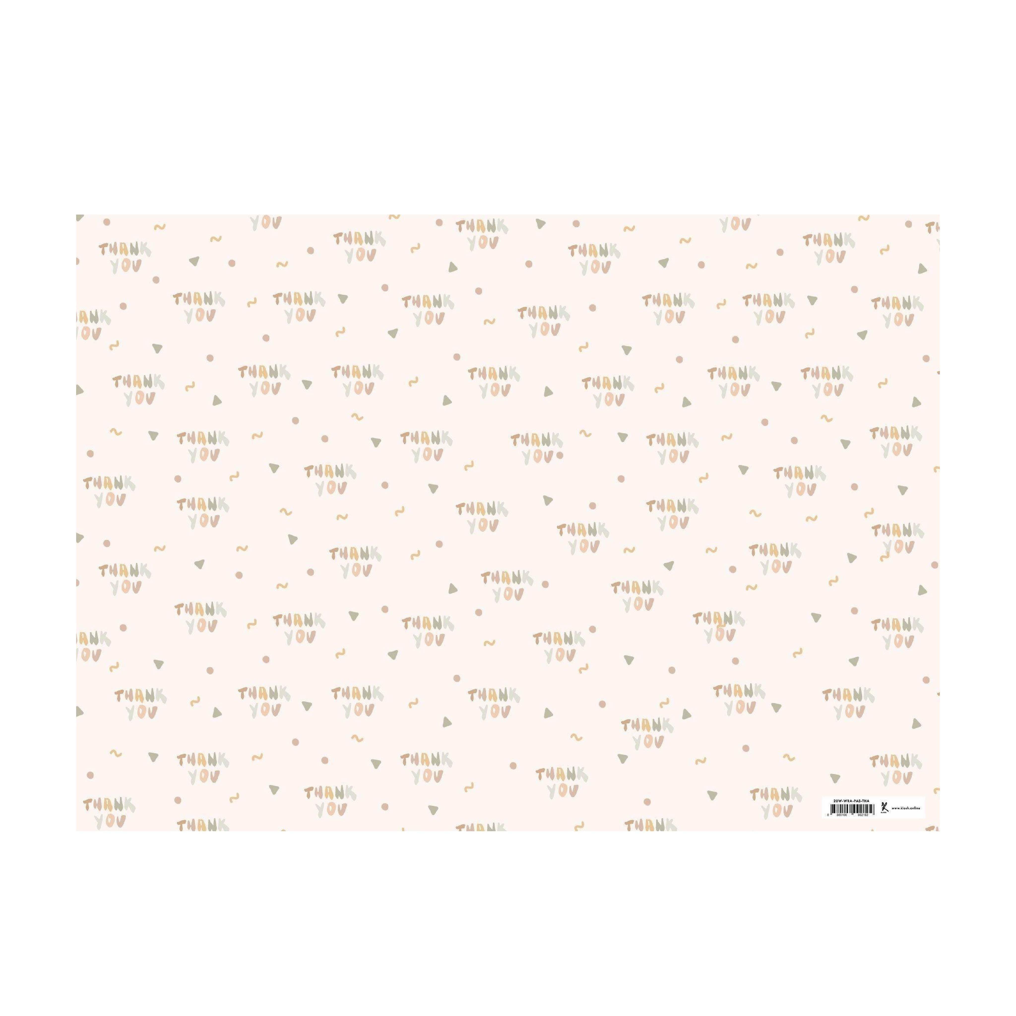 Wrapping Paper - Thank You Pastel - KLOSH