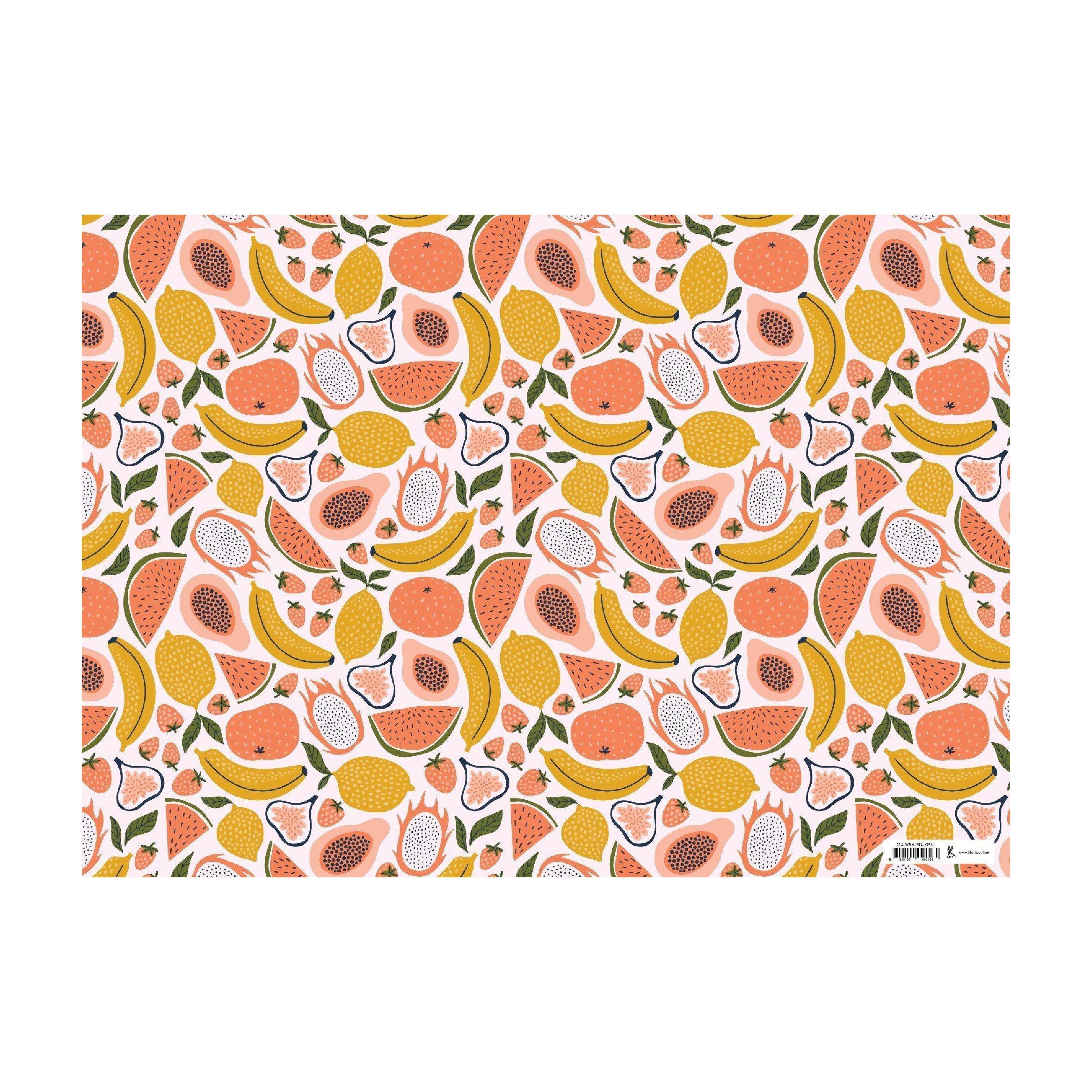 Wrapping Paper - Tropical Fruits - KLOSH