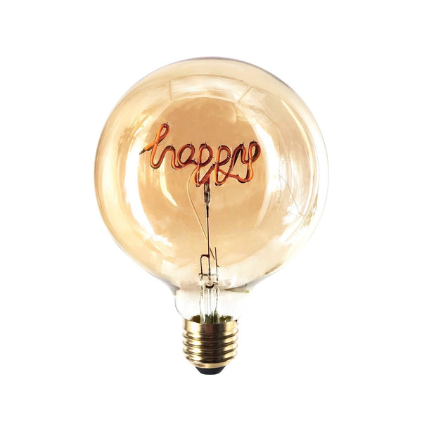 Zogi Mula Decorative LED Word Bulb - Happy - KLOSH