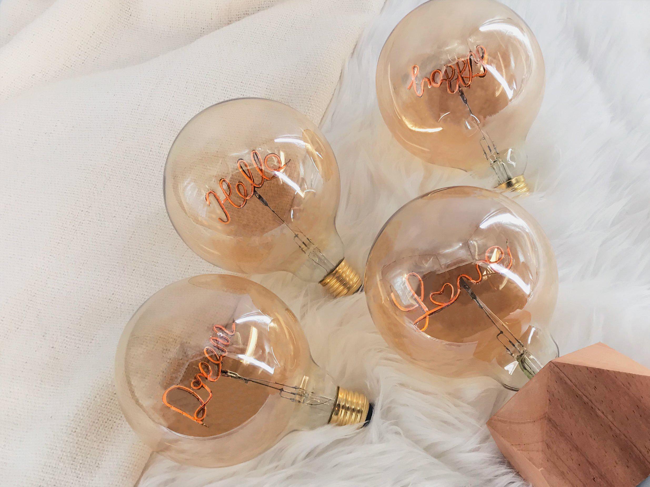 Zogi Mula Decorative LED Word Bulb - Hello - KLOSH