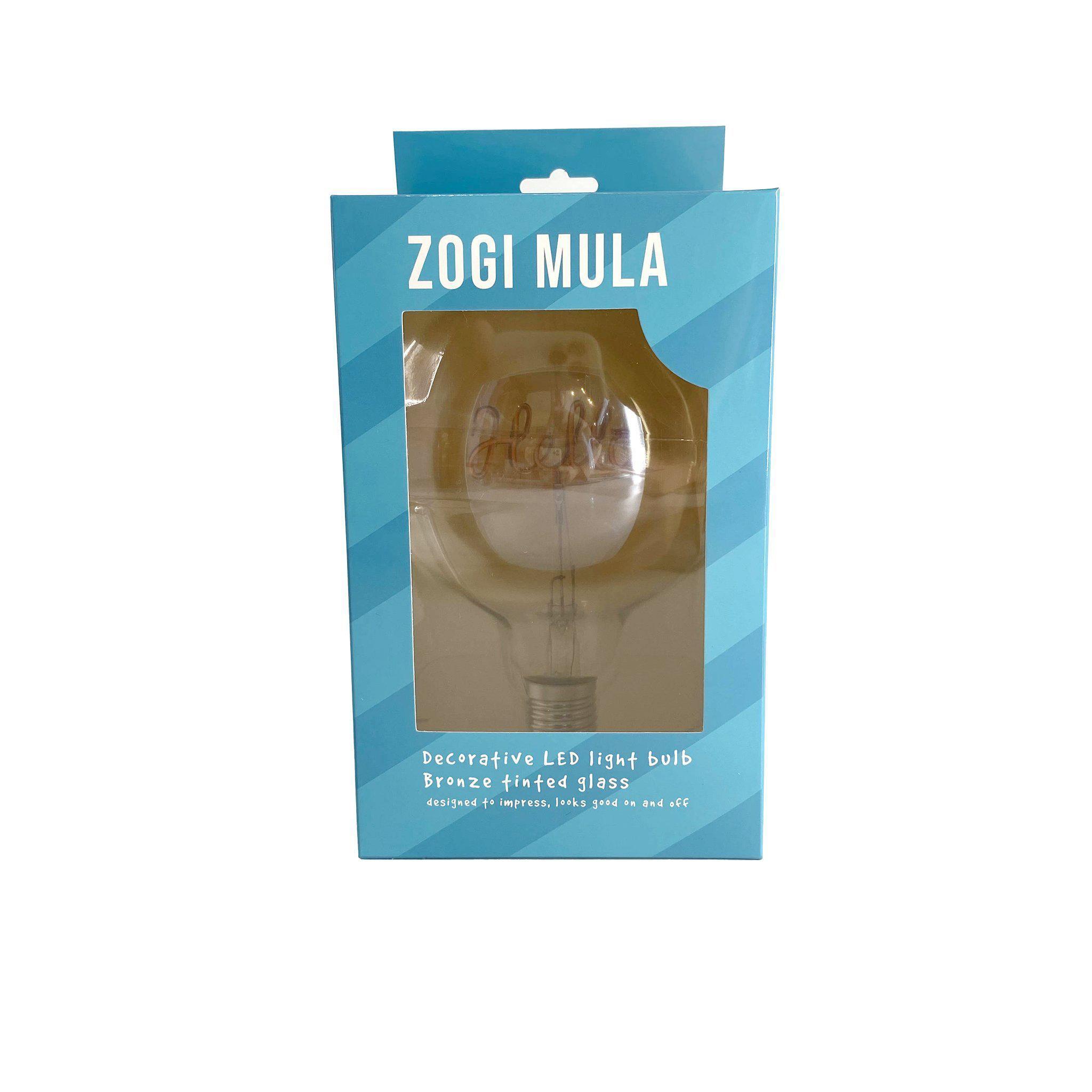 Zogi Mula Decorative LED Word Bulb - Hello - KLOSH
